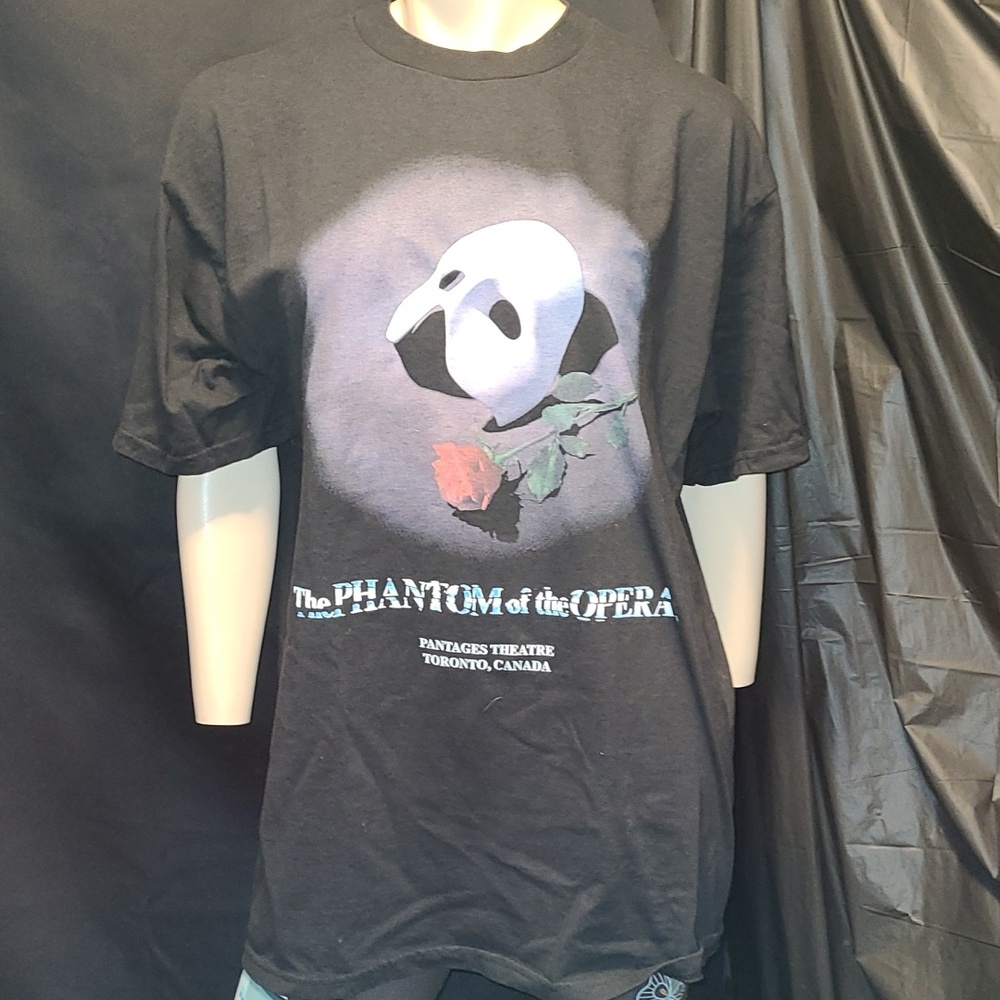 Tultex Black Phantom of the Opera Graphic Tee